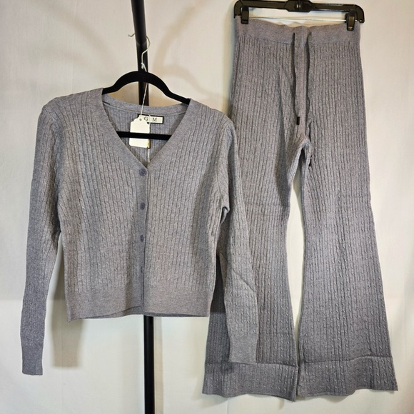 Rib Knit Sweater Pants set - Picture 1 of 2